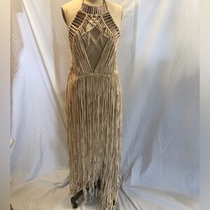 Macrame cover up beach dress